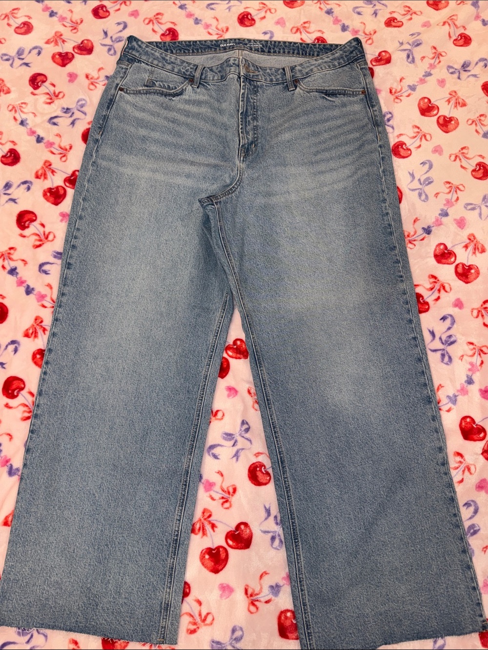 Old Navy Light Blue Wide-Leg Jeans